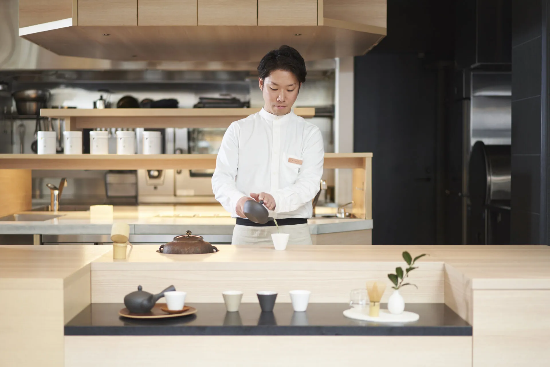 カウンター01(【茶バリエ】茶釜付きのカウンターでお茶提供)
