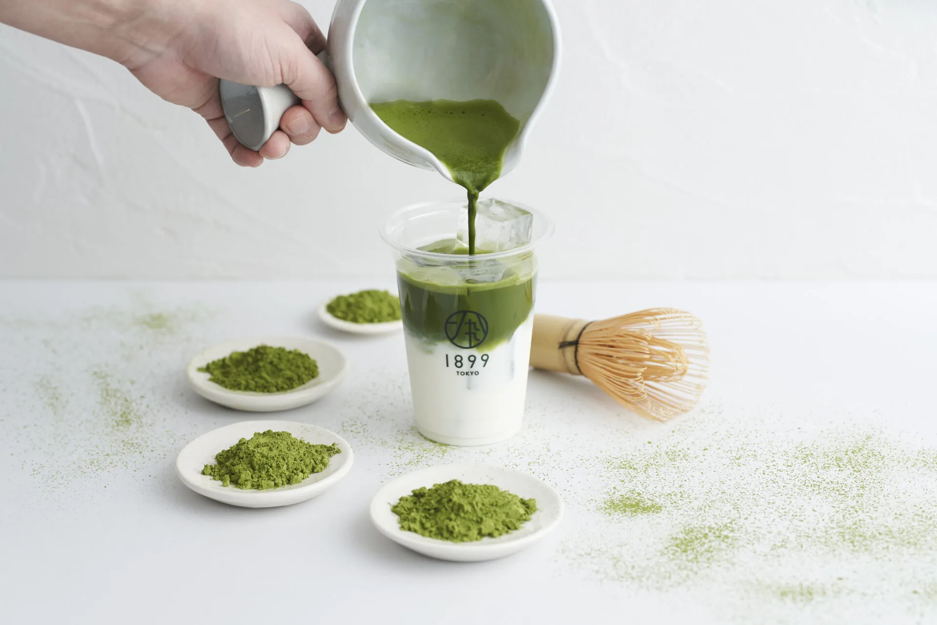 濃茶ラテ(抹茶の量を1g単位で注文可)