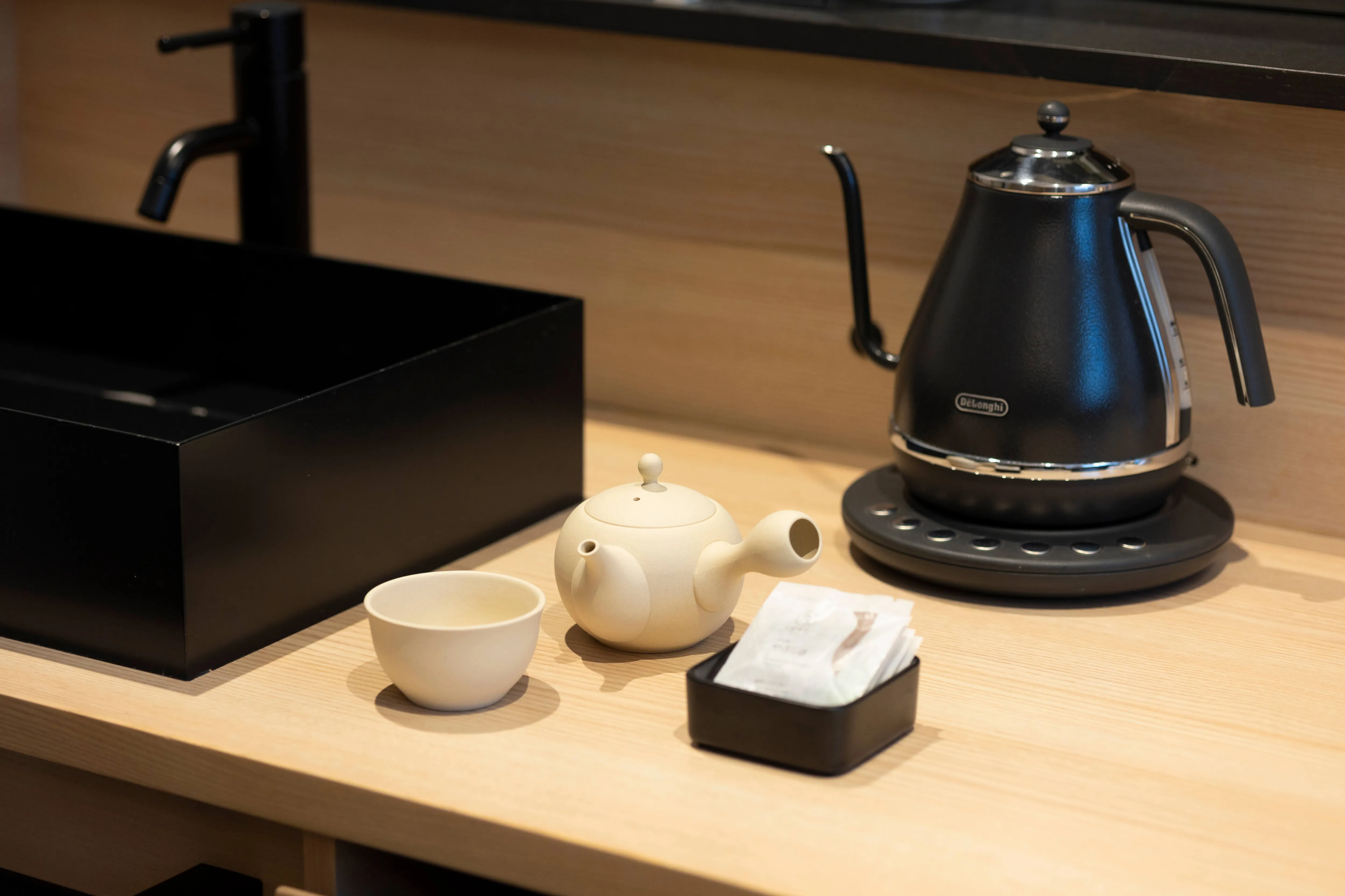 客室のお茶セット
